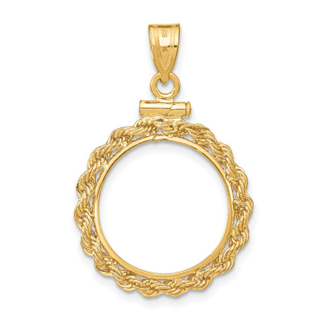 15 mm 14k Yellow Gold coin bezel for 15 mm Coin — additional image