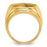 15 mm 14k Yellow Gold coin bezel for 15 mm Coin — alternate view