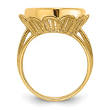 15 mm 14k Yellow Gold coin bezel for 15 mm Coin — alternate view