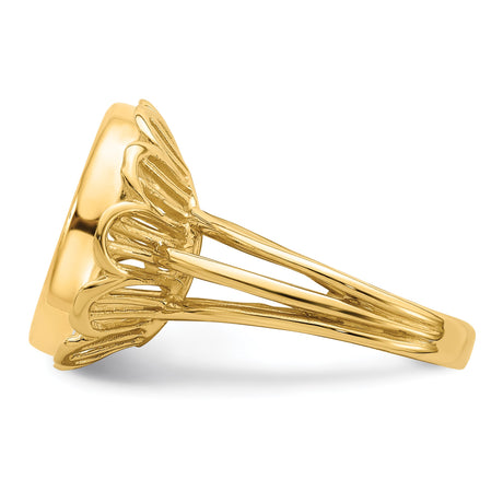 15 mm 14k Yellow Gold coin bezel for 15 mm Coin — additional image