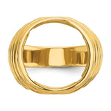 15 mm 14k Yellow Gold coin bezel for 15 mm Coin — additional image