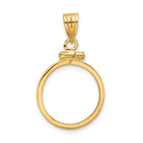 16 mm 14k Yellow Gold coin bezel for 16 mm Coin — additional image