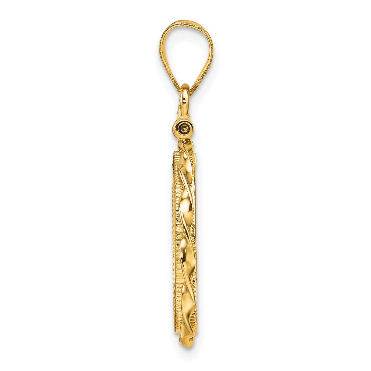 16 mm 14k Yellow Gold coin bezel for 16 mm Coin — alternate view