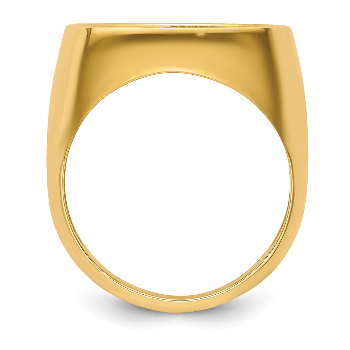 16 mm 14k Yellow Gold coin bezel for 16 mm Coin — alternate view