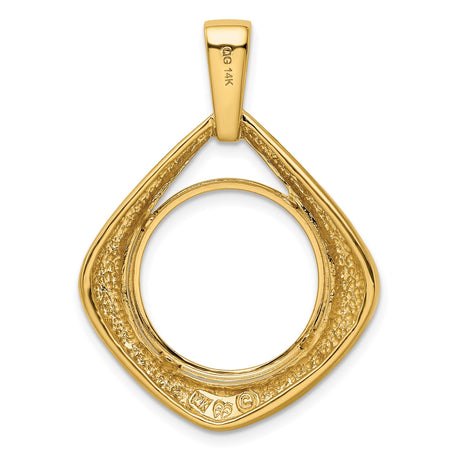 17 mm 14k Yellow Gold coin bezel for 16.5 mm Coin — additional image