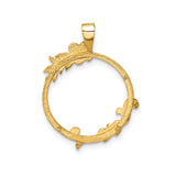 17 mm 14k Yellow Gold coin bezel for 16.5 mm Coin — additional image