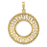 17 mm 14k Yellow Gold coin bezel for 16.5 mm Coin — additional image