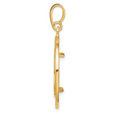 17 mm 14k Yellow Gold coin bezel for 16.5 mm Coin — alternate view