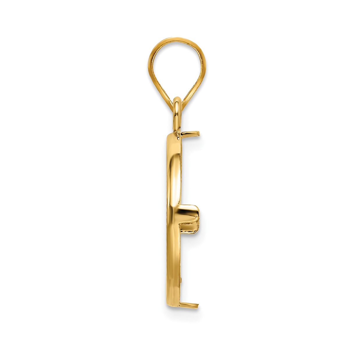 17 mm 14k Yellow Gold coin bezel for 16.5 mm Coin — alternate view