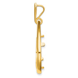 17 mm 14k Yellow Gold coin bezel for 16.5 mm Coin — alternate view