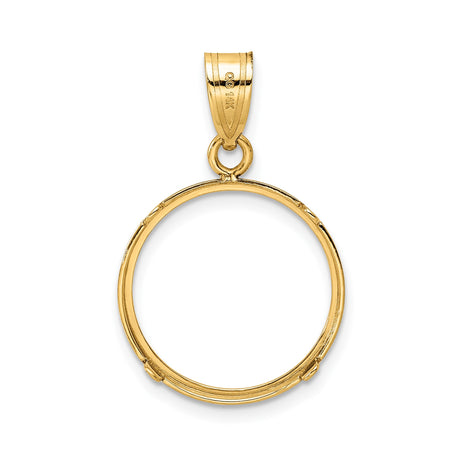 17 mm 14k Yellow Gold coin bezel for 16.5 mm Coin — additional image