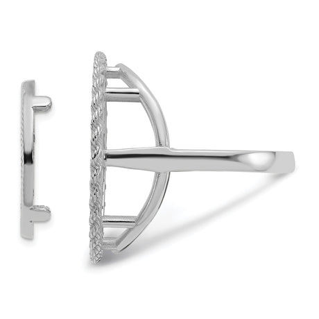 17 mm 14k White Gold coin bezel for 16.5 mm Coin — additional image