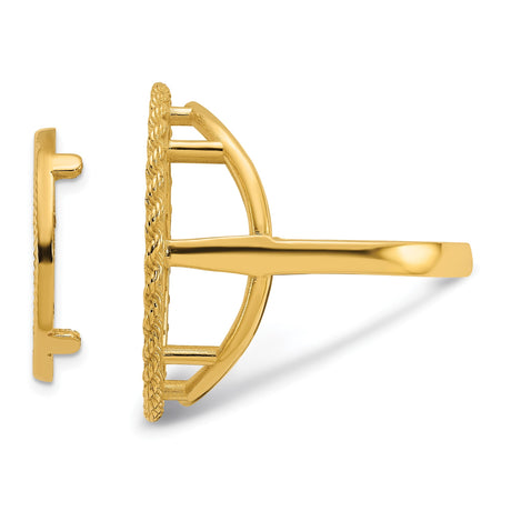 17 mm 14k Yellow Gold coin bezel for 16.5 mm Coin — additional image