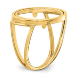 17 mm 14k Yellow Gold coin bezel for 16.5 mm Coin — additional image