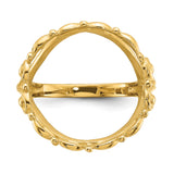 17 mm 14k Yellow Gold coin bezel for 16.5 mm Coin — additional image