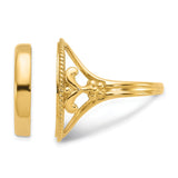 17 mm 14k Yellow Gold coin bezel for 16.5 mm Coin — additional image