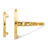 17 mm 10k Yellow Gold coin bezel for 16.5 mm Coin — alternate view