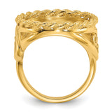 17 mm 14k Yellow Gold coin bezel for 16.5 mm Coin — alternate view