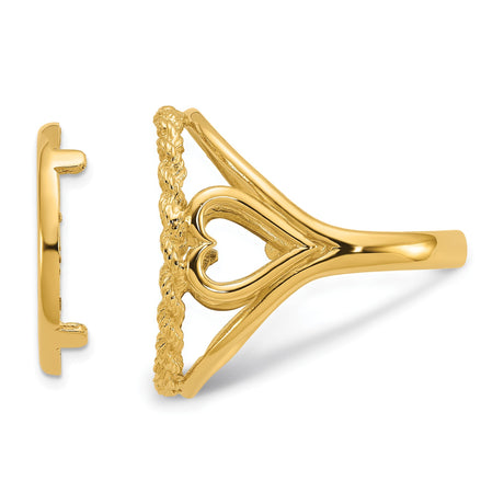 17 mm 14k Yellow Gold coin bezel for 16.5 mm Coin — additional image