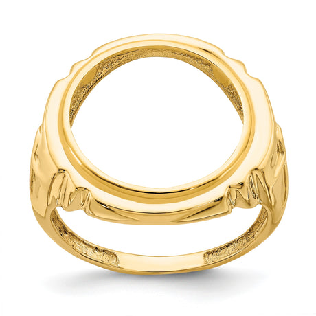 17 mm 14k Yellow Gold coin bezel for 16.5 mm Coin — additional image