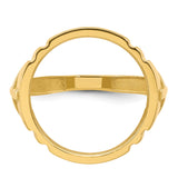 17 mm 14k Yellow Gold coin bezel for 16.5 mm Coin — additional image