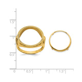 17 mm 14k Yellow Gold coin bezel for 16.5 mm Coin — size reference (ruler)