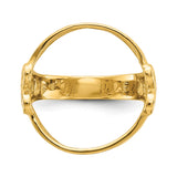 17 mm 14k Yellow Gold coin bezel for 16.5 mm Coin — additional image