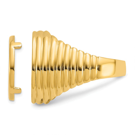 17 mm 14k Yellow Gold coin bezel for 16.5 mm Coin — additional image