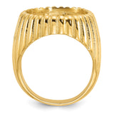 17 mm 14k Yellow Gold coin bezel for 16.5 mm Coin — alternate view