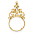 18 mm 14k Yellow Gold coin bezel for 17.8 mm Coin