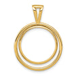 18 mm 14k Yellow Gold coin bezel for 17.8 mm Coin