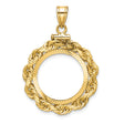 18 mm 14k Yellow Gold coin bezel for 17.8 mm Coin