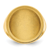 18 mm 14k Yellow Gold coin bezel for 17.8 mm Coin — additional image