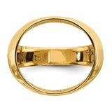 18 mm 14k Yellow Gold coin bezel for 17.8 mm Coin — additional image