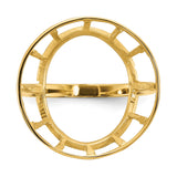 18 mm 14k Yellow Gold coin bezel for 17.8 mm Coin — additional image