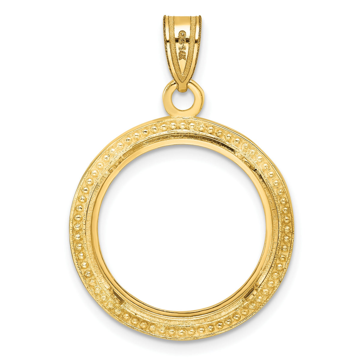 18 mm 14k Yellow Gold coin bezel for 18 mm Coin — additional image