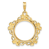 18 mm 14k Yellow Gold coin bezel for 18 mm Coin — additional image