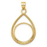 18 mm 14k Yellow Gold coin bezel for 18 mm Coin — additional image