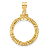 18 mm 14k Yellow Gold coin bezel for 18 mm Coin — additional image