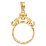 18 mm 14k Yellow Gold coin bezel for 18 mm Coin — additional image