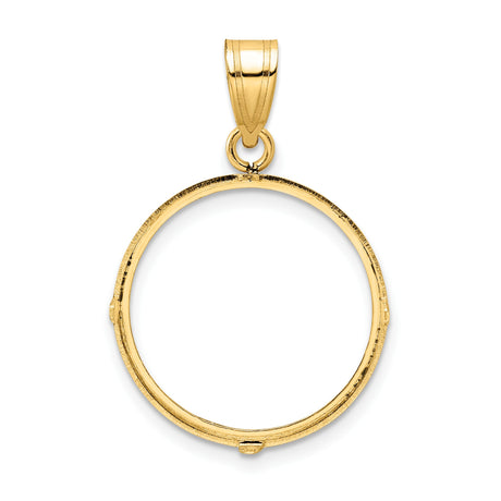 20 mm 14k Yellow Gold coin bezel for 19.5 mm Coin — additional image