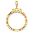 20 mm 14k Yellow Gold coin bezel for 20 mm Coin