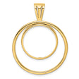 20 mm 14k Yellow Gold coin bezel for 20 mm Coin