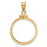 20 mm 14k Yellow Gold coin bezel for 20 mm Coin