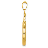 20 mm 14k Yellow Gold coin bezel for 20 mm Coin — alternate view