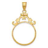 20 mm 14k Yellow Gold coin bezel for 20 mm Coin