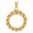 20 mm 14k Yellow Gold coin bezel for 20 mm Coin