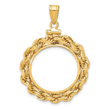 20 mm 14k Yellow Gold coin bezel for 20 mm Coin