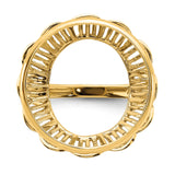 20 mm 14k Yellow Gold coin bezel for 20 mm Coin — additional image