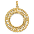 22 mm 14k Yellow Gold coin bezel for 21.6 mm Coin